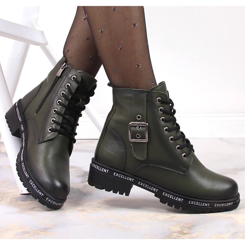 Zöld csizma női szigetelt csizma T.Sokolski 1 Zöld csizma női szigetelt csizma T.Sokolski 1