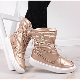 Hócsizma metál, szigetelt arany Big Star KK274194 aranysárga 1