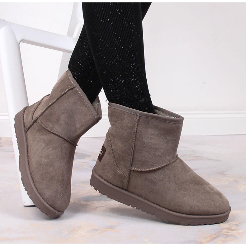 News Női eszkimó csizma, velúr hőszigetelt HÍREK barna 1