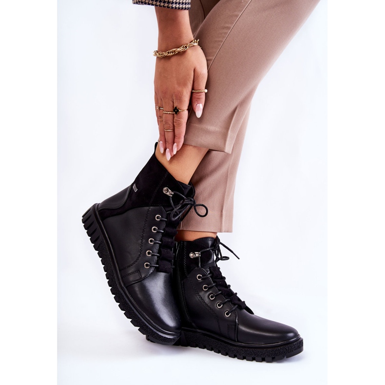 Sergio Leone Női csizmák a Black Kristin Platformon fekete 2