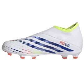 Adidas Predator Edge.3 Ll Fg Jr GW0984 futballcipő fehér fehér 1 Adidas Predator Edge.3 Ll Fg Jr GW0984 futballcipő fehér fehér 1