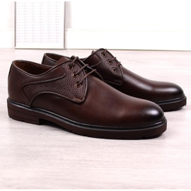 King Camp Bőr fűzős cipő Kingle M SCA173B barna 2