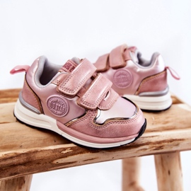 Gyermek sportcipő tépőzáras memóriahab rendszer Big Star KK374180 Pink rózsaszín 2