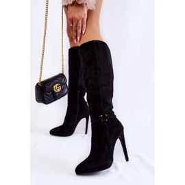 PS1 Klasszikus velúr fekete Linney csizma 2 PS1 Klasszikus velúr fekete Linney csizma 2