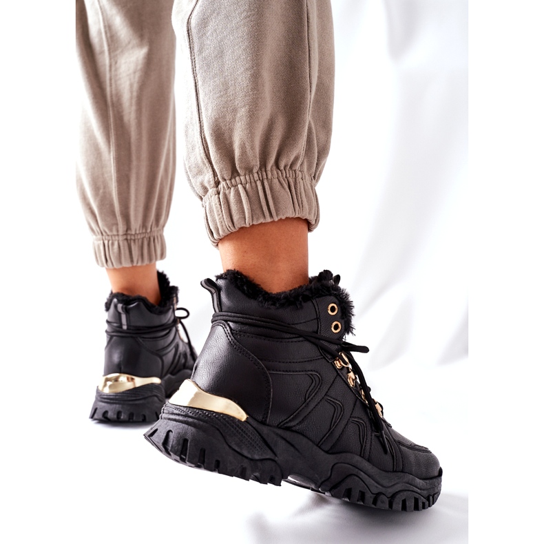 BM Női fekete meleg csizma Hareshaw HF218 2