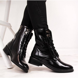 Fekete Dolce Pietro női bőrcsizma 2