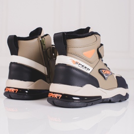 Fűzős szigetelt fiúcsizma Shelovet bézs 2