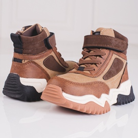 Fiú csizma, hőszigetelt Shelovet barna 2