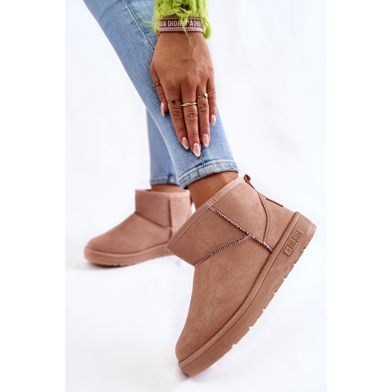 Női hőszigetelt hócsizma Big Star KK274293 Világos rózsaszín 2