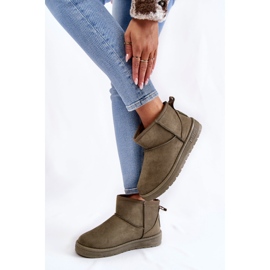 Női meleg hócsizma Big Star KK274292 Khaki barna 2 Női meleg hócsizma Big Star KK274292 Khaki barna 2