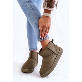 Női meleg hócsizma Big Star KK274292 Khaki barna 1