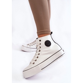 Női magas szigetelésű tornacipő Big Star KK274170 fehér 2