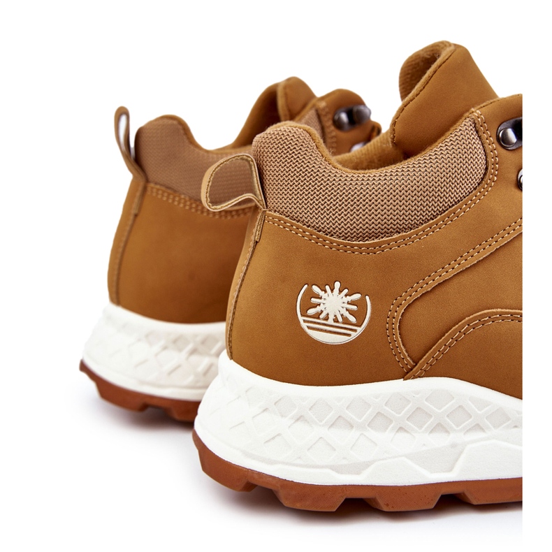 BM Férfi meleg Trekking Cipők Trappers Camel Otto barna 1