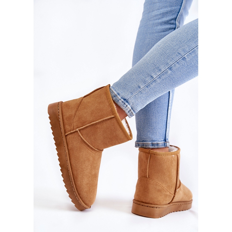 Női meleg hócsizma Világosbarna Virgina 2