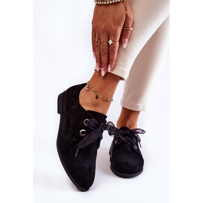 Női velúr kötött cipő La.Fi 210014B-SU Fekete 1