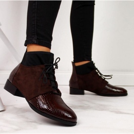 Kígyóbőrrel szigetelt csizma Filippo W PAW267B barna 2 Kígyóbőrrel szigetelt csizma Filippo W PAW267B barna 2