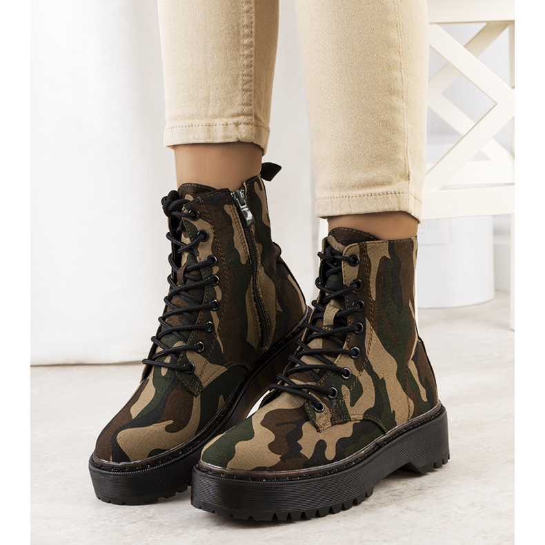 PA1 Lanita zöld katonai csapdák barna 1