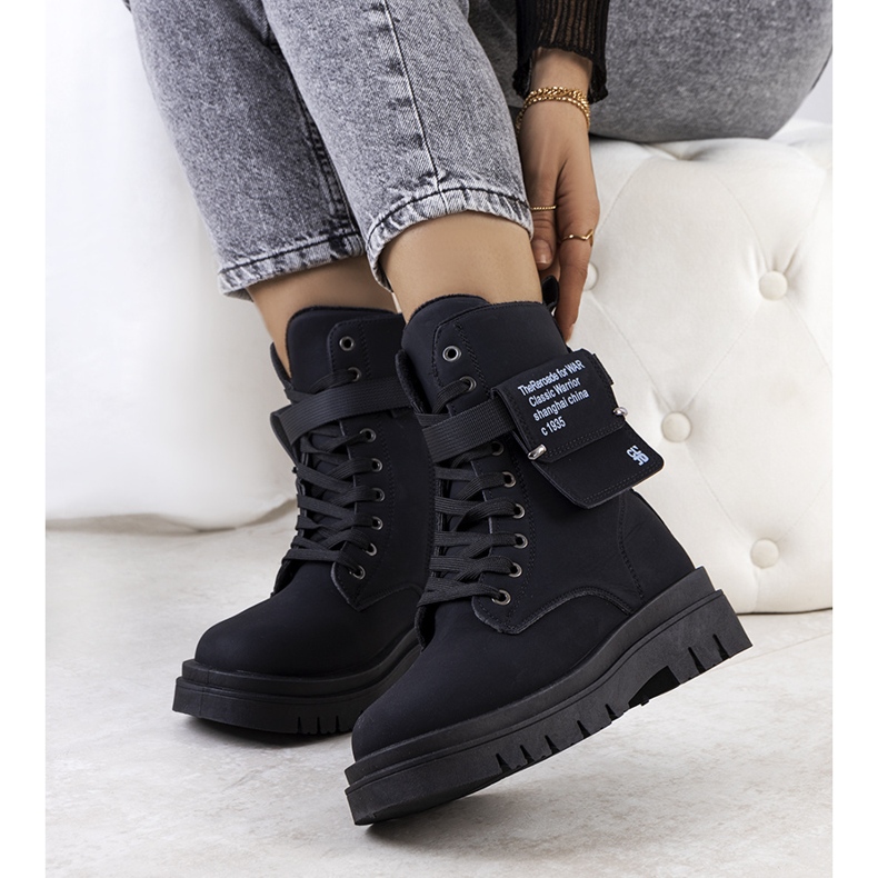 PA1 A márka fekete női cipői Paolo 1