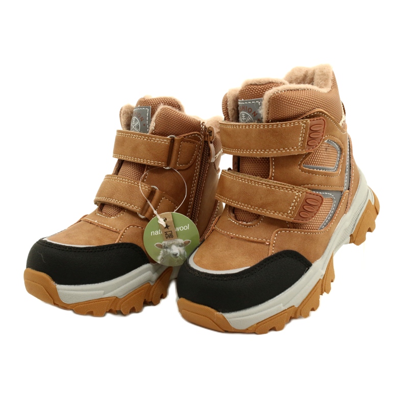 Boots Trappers tépőzáras Camel News 22DZ23-5251 bézs sárga 2 Boots Trappers tépőzáras Camel News 22DZ23-5251 bézs sárga 2