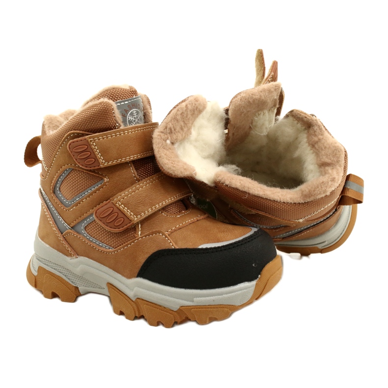 Boots Trappers tépőzáras Camel News 22DZ23-5251 bézs sárga 4 Boots Trappers tépőzáras Camel News 22DZ23-5251 bézs sárga 4