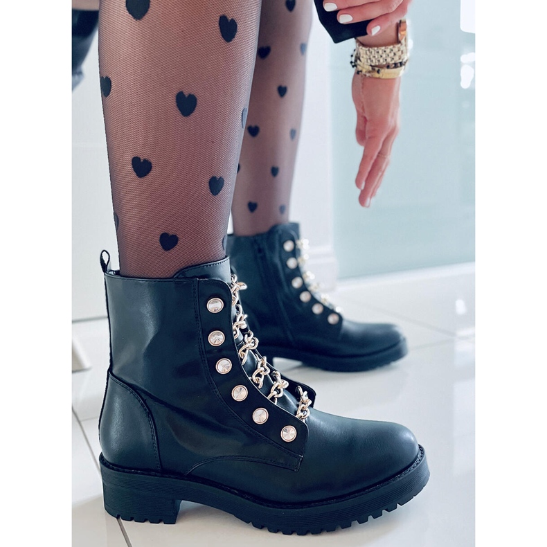 PA1 Katonai herceg fekete arany csizma 2