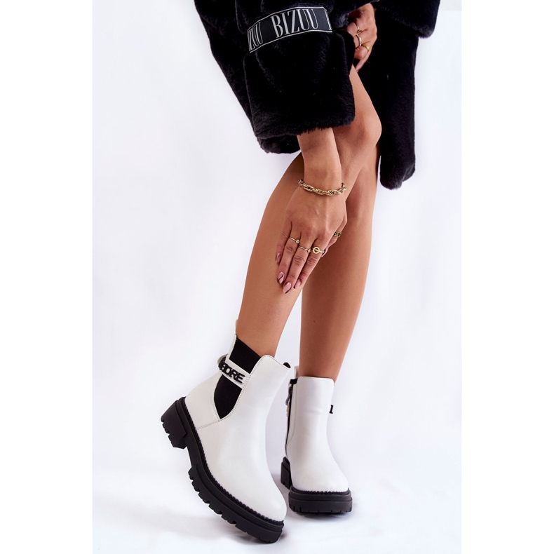 Női csizma La.Fi 250005W-PU Fehér 2 Női csizma La.Fi 250005W-PU Fehér 2