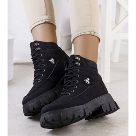 PA1 Bisa női fekete túracipő 1