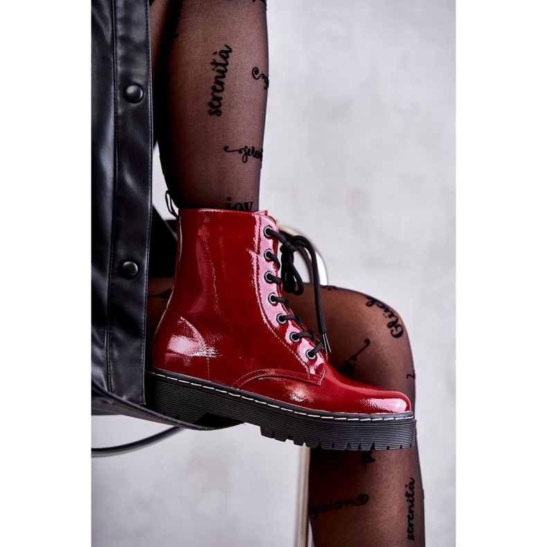 S.Barski Női csizma piros Kognito HY56 4