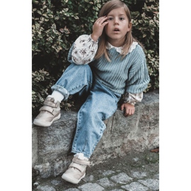 Gyermek meleg csizma tépőzárral Big Star KK374189 bézs-arany barna 1