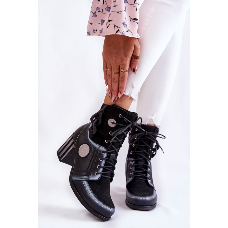 Női bőrcsizma Maciejka 05599-01 Fekete sokszínű 1