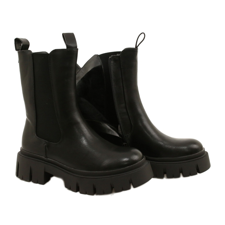 Női szőrme szigetelt munkavállalók Evento 22BT35-5040 fekete 4