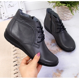 Szürke szigetelt bőrcsizma Helios 612-2 1 Szürke szigetelt bőrcsizma Helios 612-2 1