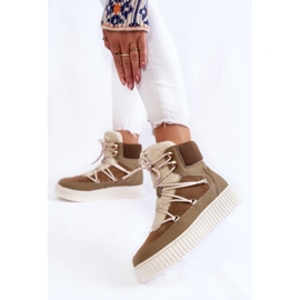 PL4 Női hócsizma La.Fi 280072KH-QN barna-zöld 2