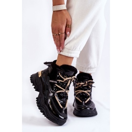 PM1 Női fekete szigetelt sportcipő Edora 1