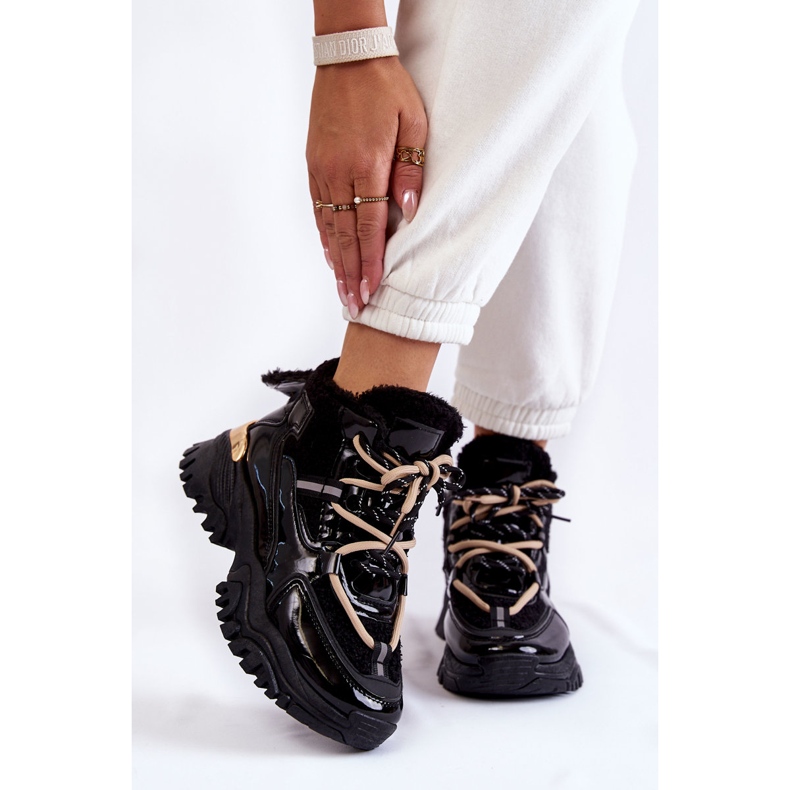 PM1 Női fekete szigetelt sportcipő Edora 1