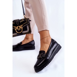 Vinceza Bőrcipők a Fekete Abisso Platformon 2