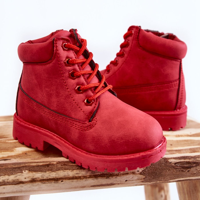 FR1 Gyerek Trappers csizma cipzárral Red Dexter piros 2