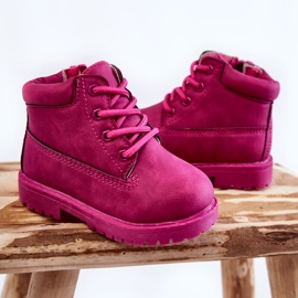 Gyerek Trappers csizma cipzárral Fukszia Dexter rózsaszín 2 Gyerek Trappers csizma cipzárral Fukszia Dexter rózsaszín 2