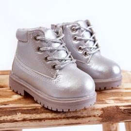 Gyerek Trappers csizma cipzárral Silver Dexter ezüst 1