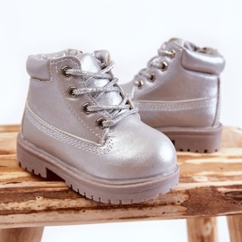 Gyerek Trappers csizma cipzárral Silver Dexter ezüst 2
