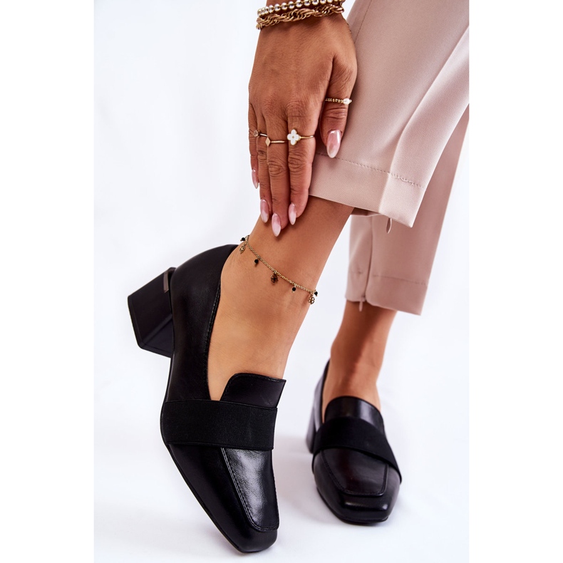 Divatos bőr szivattyúk La.Fi 230033B-PU Fekete 1