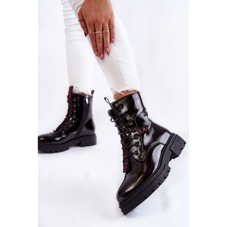 Lakkozott meleg csizma La.Fi 250054B-LA Fekete 2