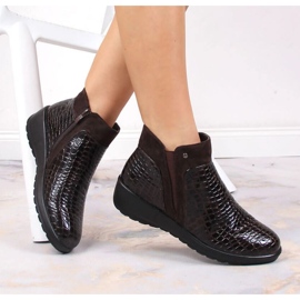 Bokacsizma szigetelt horgolt T.Sokolski W SCA176B barna 1