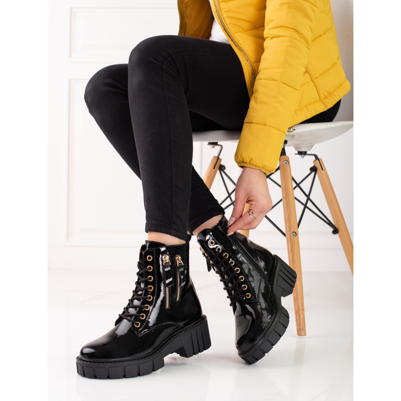 Goodin Divatos csapdázók dekoratív cipzárral fekete 1