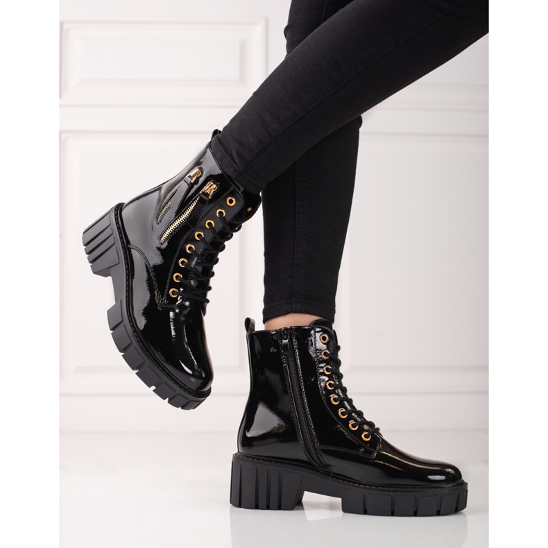 Goodin Divatos csapdázók dekoratív cipzárral fekete 2