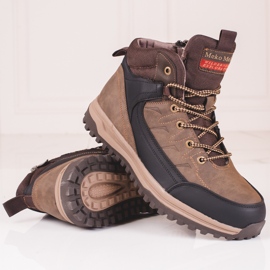 SHELOVET Férfi barna magas csizma 1