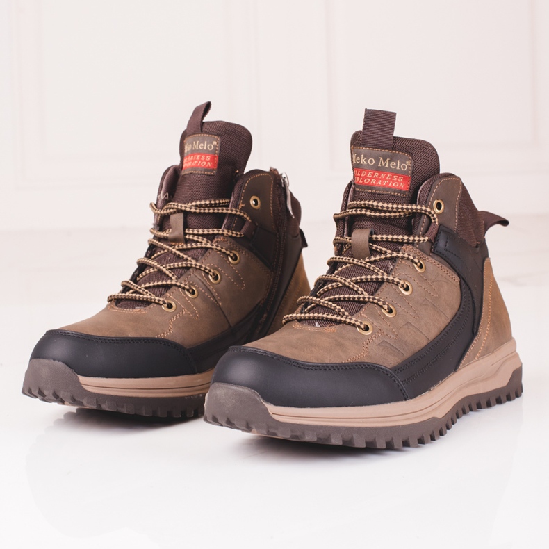 SHELOVET Férfi barna magas csizma 2