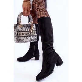 Sergio Leone Klasszikus fekete harpen velúr csizma 2