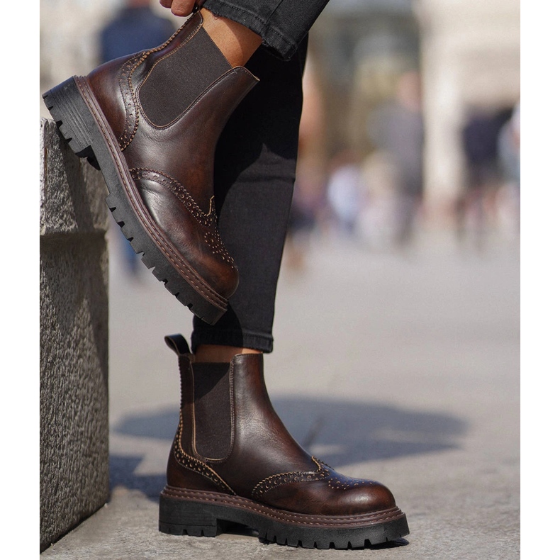 Marco Shoes Marco Chelsea csizma barna 1