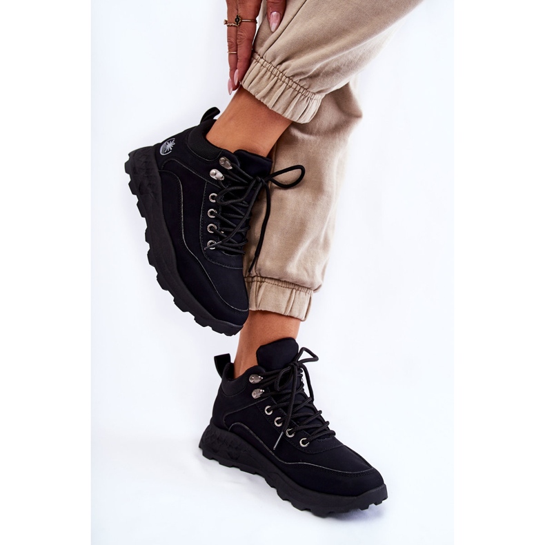 Női Otto fekete meleg túracipő Trappers 2